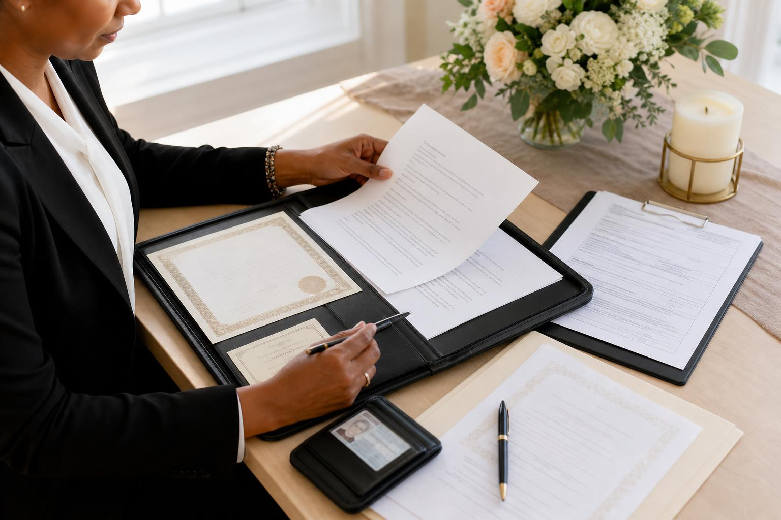 Wedding Officiant Documents: What You Need to Perform a Ceremony