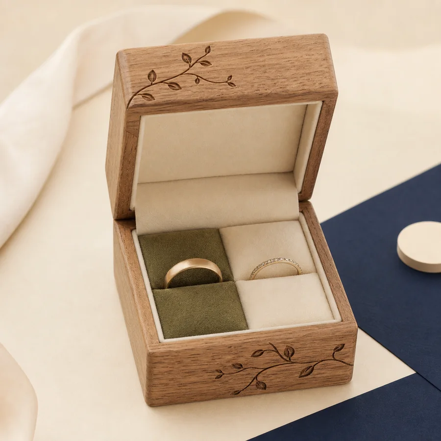 Wooden Grow-With-Us Ring Box