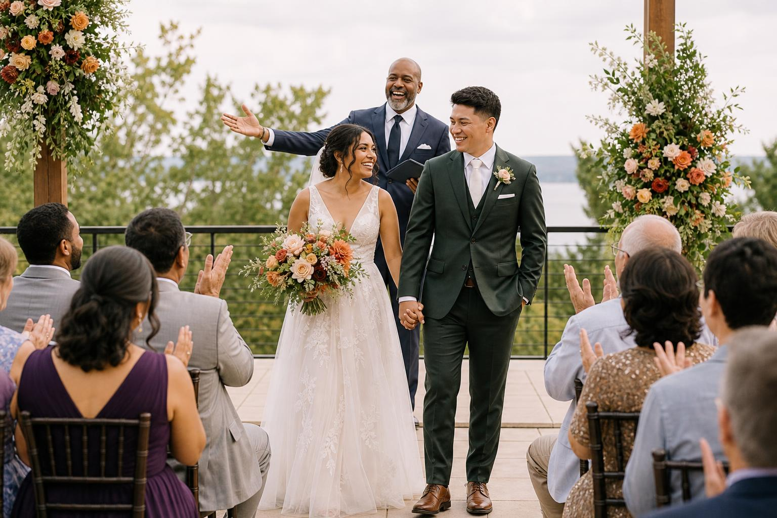 How to Introduce Newlyweds at the End of a Wedding Ceremony